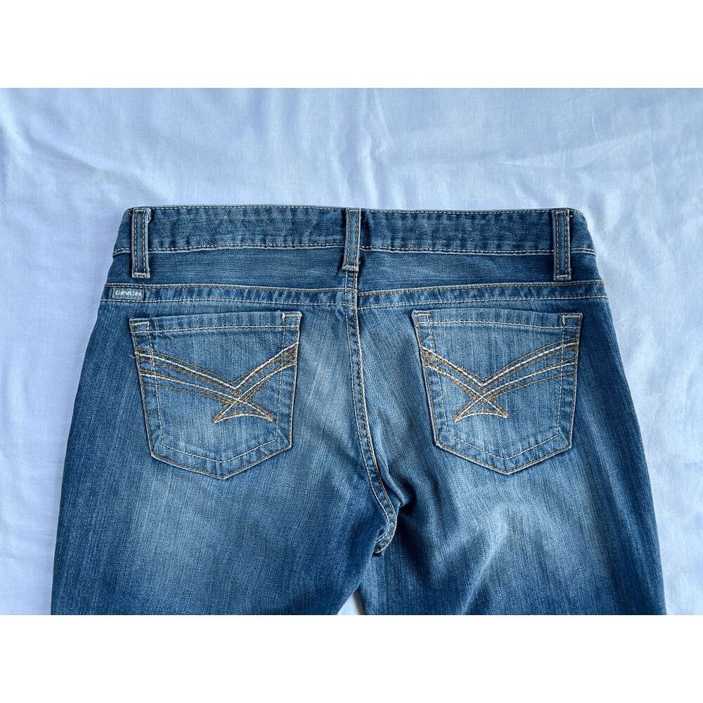 Cinch Ada Jeans Size 30/9R Bootcut Western Medium Wash Thick Stitch - Picture 5 of 9